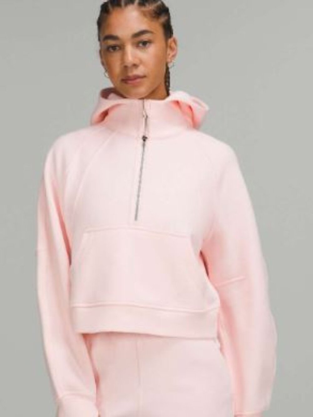 Lululemon Scuba Oversized Half-Zip Hoodie - SZ XL/XXL Strawberry Milkshake - EUC